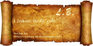 Linkes Brúnó névjegykártya